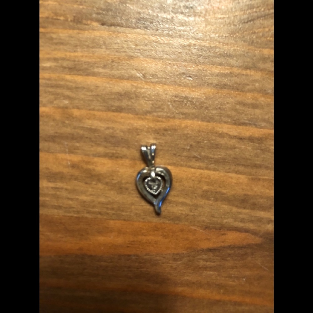 Sterling silver heart charm